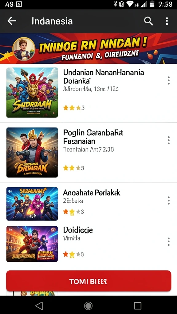 api33 - Lingkungan permainan yang kaya dan penuh warna.