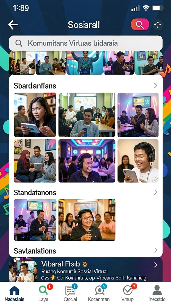 asia100 - Tampilan awal yang menarik dan intuitif.
