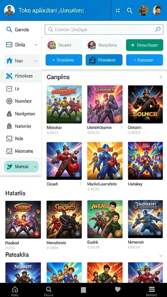 samurai555 - Tangkapan layar menampilkan aksi pertarungan yang mendebarkan.